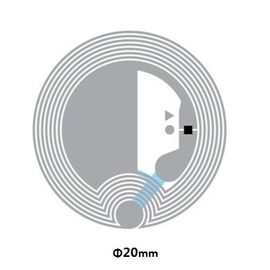 L'antenne gravée à l'eau-forte par RFID écrivent la marqueterie d'à haute fréquence, le TYPE d'étiquette de forum de NFC - 2 le diamètre 23mm