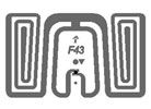 Aluminium incrustations humide F43 pour carte d'identité pour contrôle d'accès sécurité et programme de fidélité