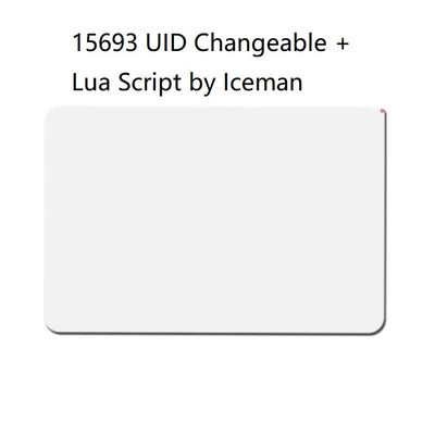 15693 carte en plastique variable et Lua Script By Iceman d'UID GEN2 Rfid