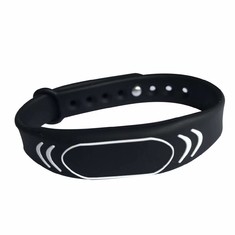 Taille adaptée aux besoins du client réutilisable flexible de  RFID de bracelet imperméable de silicone