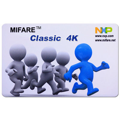 MIFARE®Classic 4K Smart Card avec la puce sans contact de RFID pour le contrôle d'accès ou l'adhésion