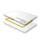 Carte futée blanche de PVC de carte de crédit de Smart Card RFID adaptée aux besoins du client faite