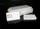 Blanc blanc puce personnalisée a communiqué avec la carte à puce, cartes d'affaires avec l'ISO